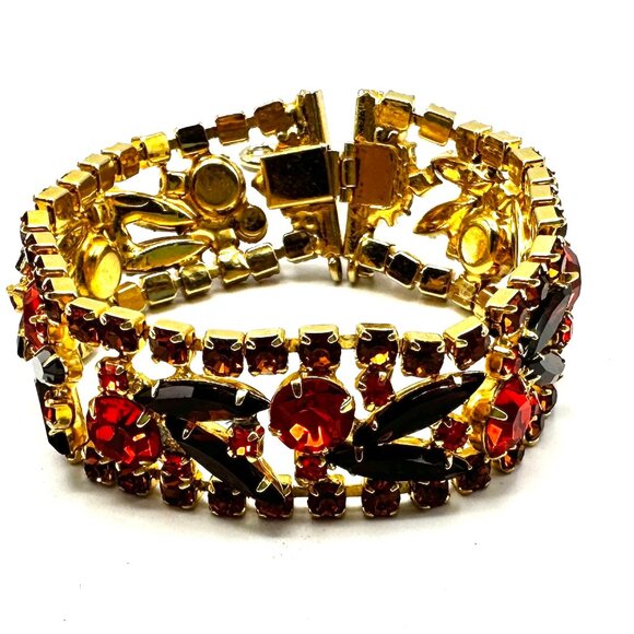 DeLizza & Elster Juliana Autumn Fire Parure – Bracelet, Earrings & Brooch – FIRM - Picture 8 of 11